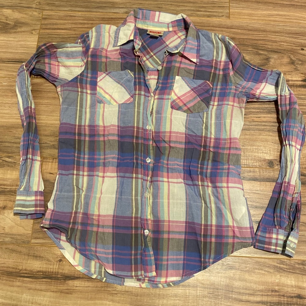 Pastel plaid shirt